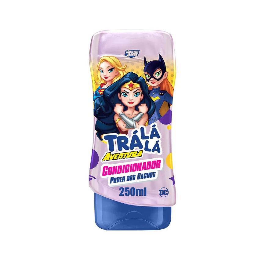 Condicionador Infantil Trá Lá Lá Aventura Justice League Poder dos Cachos 250ml