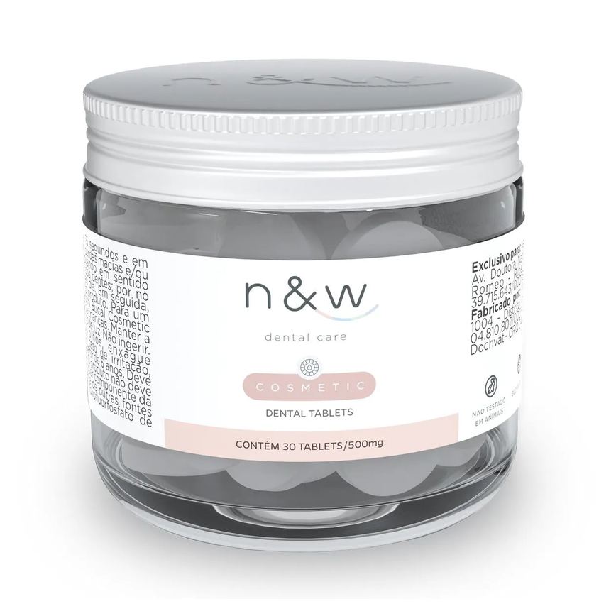Tabletes Dentais Mastigáveis New Dental Care Cosmetic - 30 Unidades