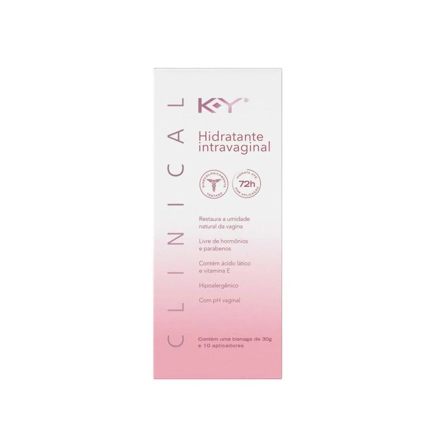 Hidratante Intravaginal K-Y Clinical 30g + 10 aplicadores