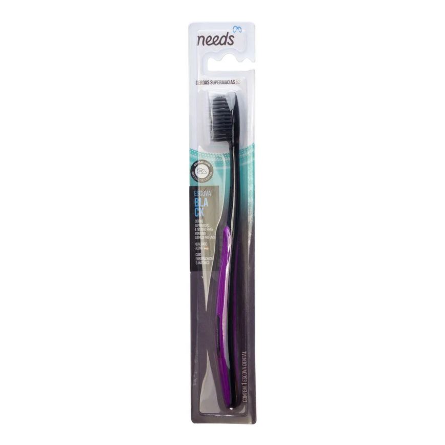 Escova de Dente Needs Black Supermacia 1 Unidade