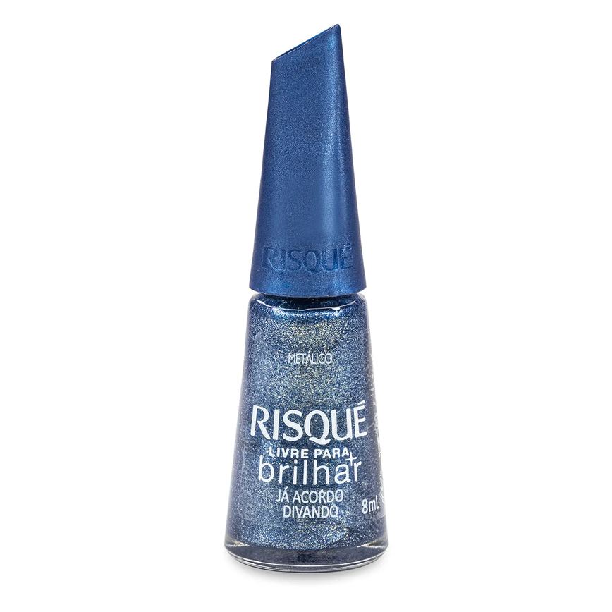 Esmalte Glitter Risqué Livre Para Brilhar 8ml – Já Acordo Divando