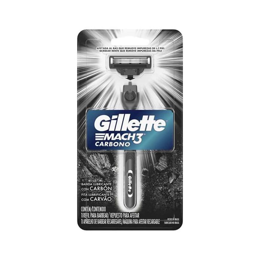 Aparelho de Barbear Gillette Mach3 Carbono 1 unidade