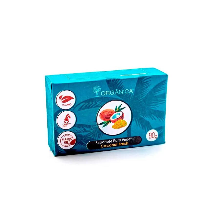Sabonete em Barra Puro Vegetal Orgânica Coconut Fresh 90g