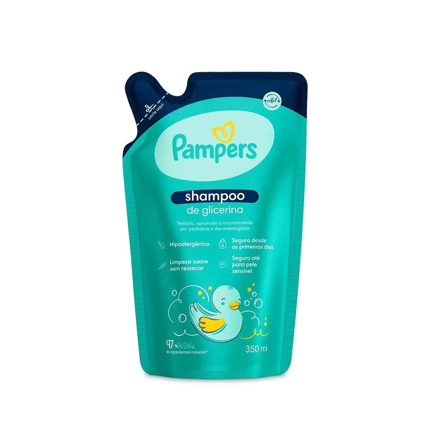 Shampoo Pampers Glicerina Refil 350ml
