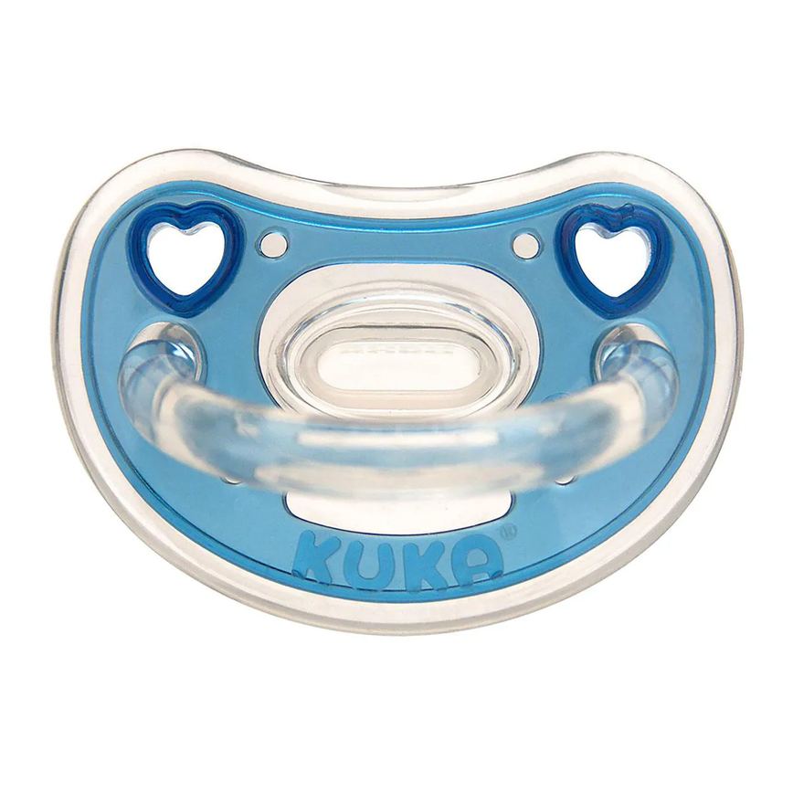 Chupeta Kuka Elegance Plus com Bico Ortodôntico Tamanho 2 Azul - 1 unidade