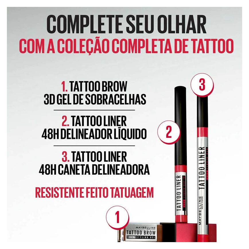 Caneta Delineadora Maybelline Tattoo Liner 1g