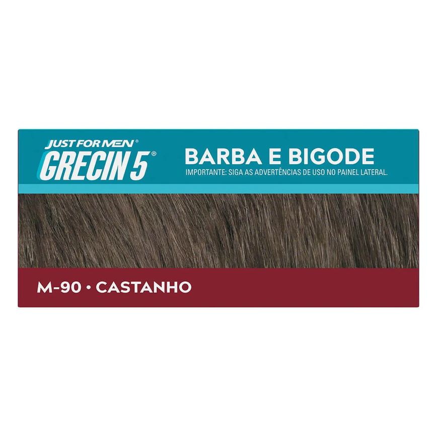 Tonalizante Grecin 5 Just For Men Color Gel Barba e Bigode - Castanho