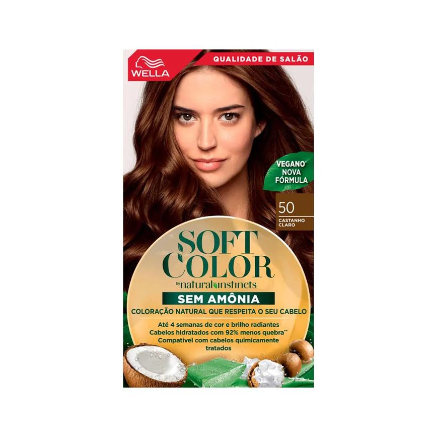 Tinta de Cabelo Semi-Permanente Soft Color - 50 Castanho Claro