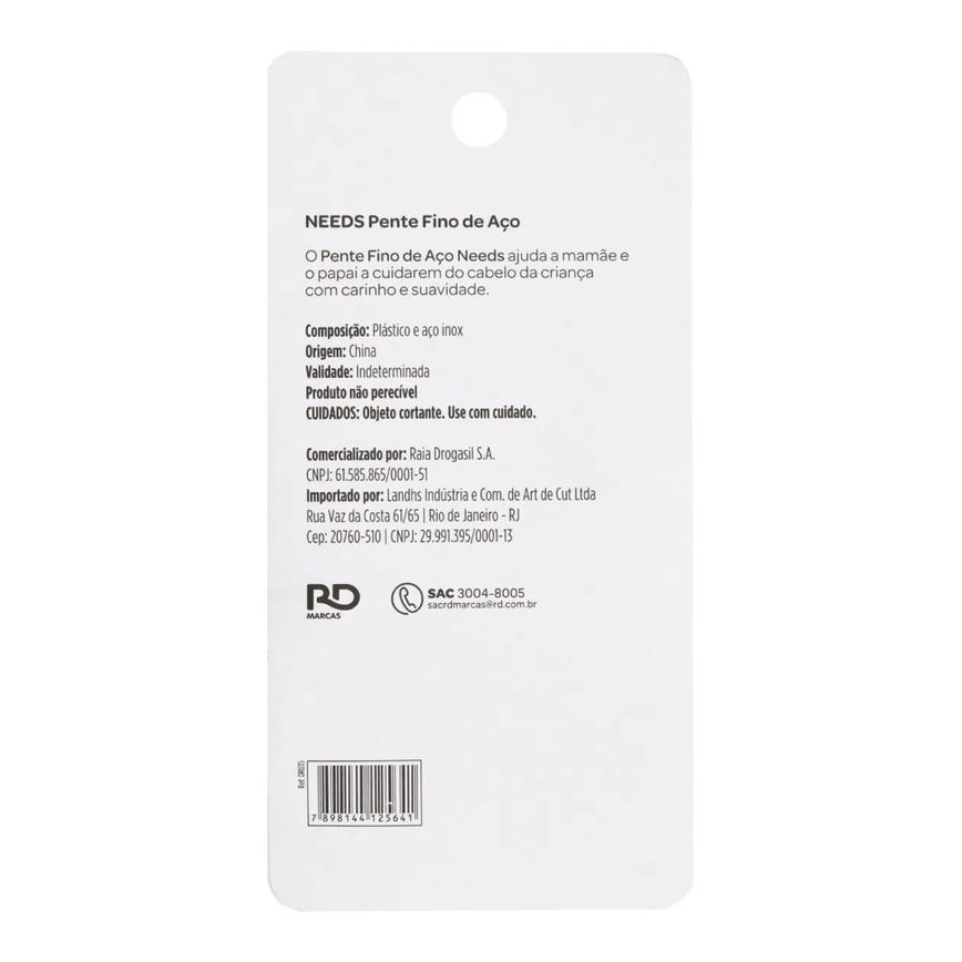 Pente de Cabelo Fino Infantil Needs 1 Unidade