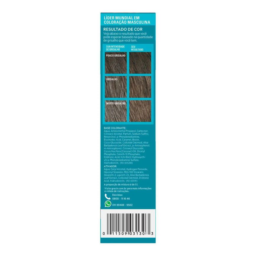 Tonalizante Grecin 5 Just For Men Color Gel Barba e Bigode - Castanho Claro