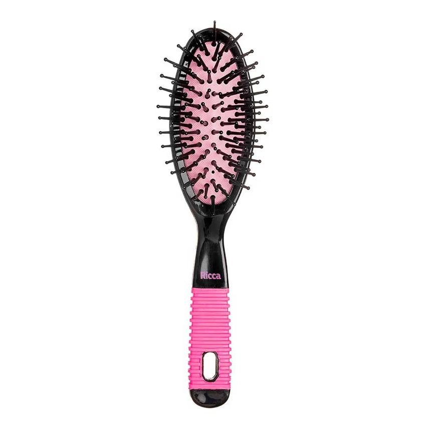 Escova de Cabelo Ricca Black & Pink Pequeno - 1 unidade