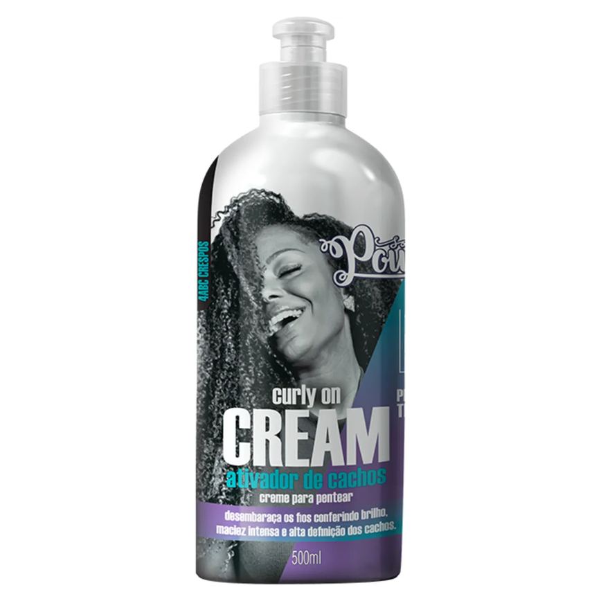 Creme para Pentear Cabelo Cacheado Soul Power Curly On Cream 500ml