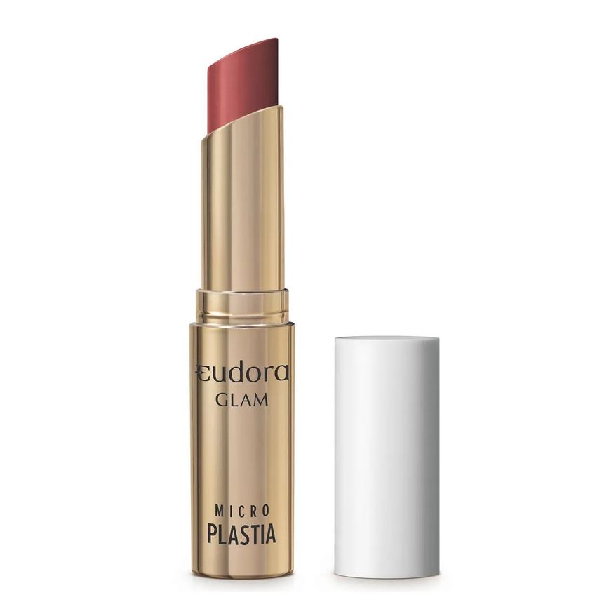 Batom Eudora Glam Micro Plastia Vermelho Ruby 3,3g