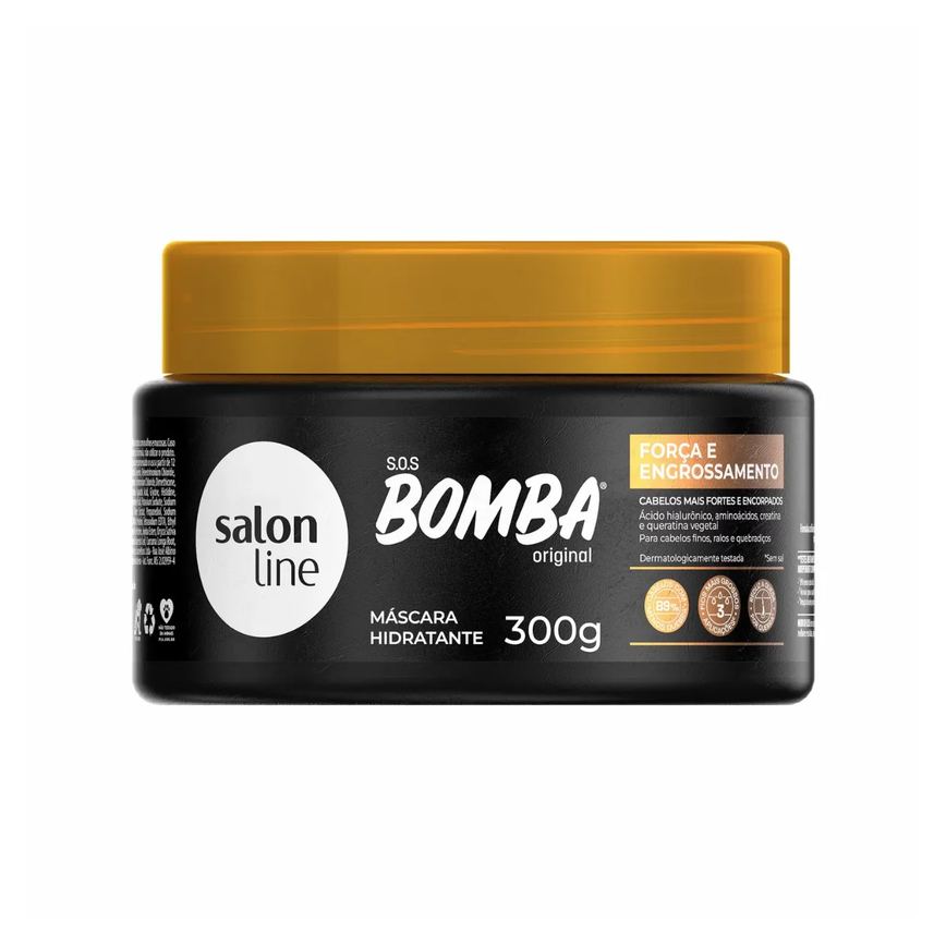 Máscara de Cabelo Condicionante Salon Line Bomba Força e Engrossamento 300g