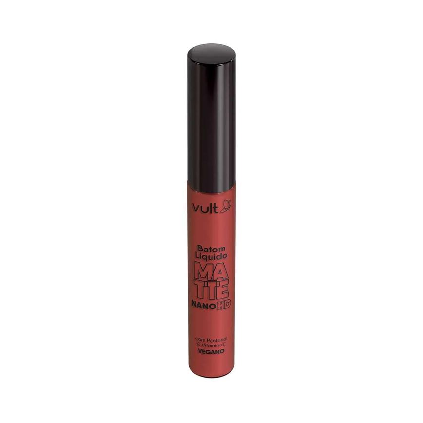 Batom Líquido Matte Vult Nano HD Castanho Claro 5ml