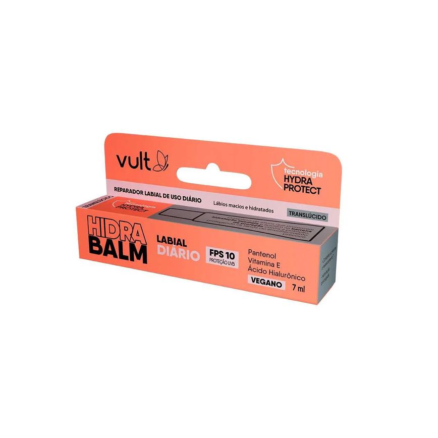 Reparador Labial Vult Hidra Balm Labial Diário FPS 10 Translúcido 7ml