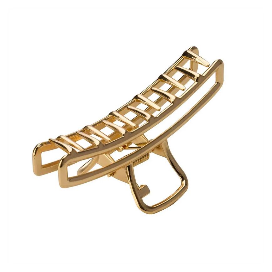 Piranha de Cabelo Needs Metal Dourado Grande 1 Unidade