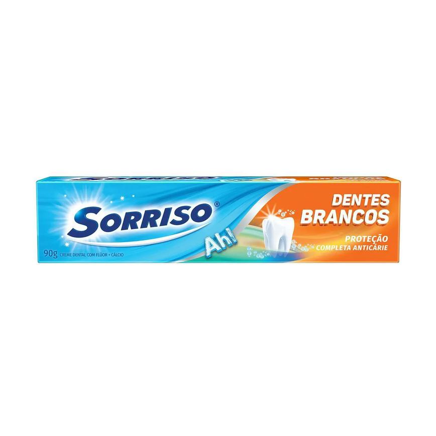 Creme Dental Sorriso Dentes Brancos Proteção Anticárie 90g