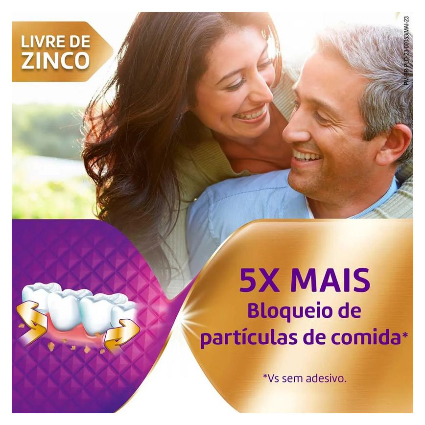 Creme Fixador de Dentadura Ultra Corega Max Fixação + Bloqueio Sem Sabor 70g