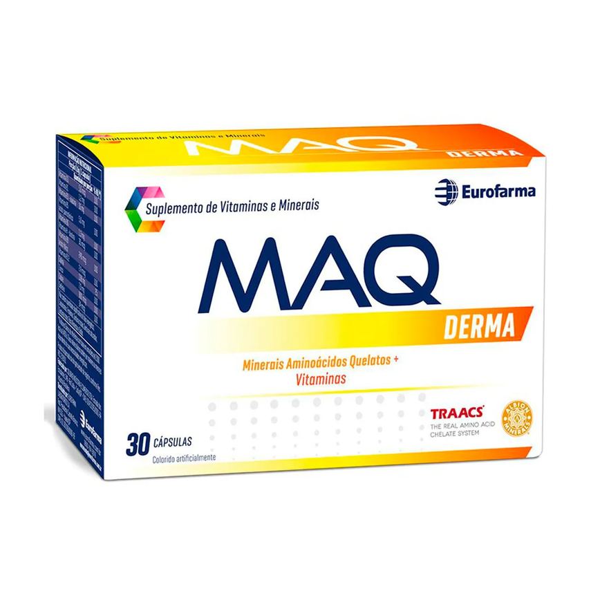 Suplemento Vitamínico-Mineral Maq Derma com 30 cápsulas