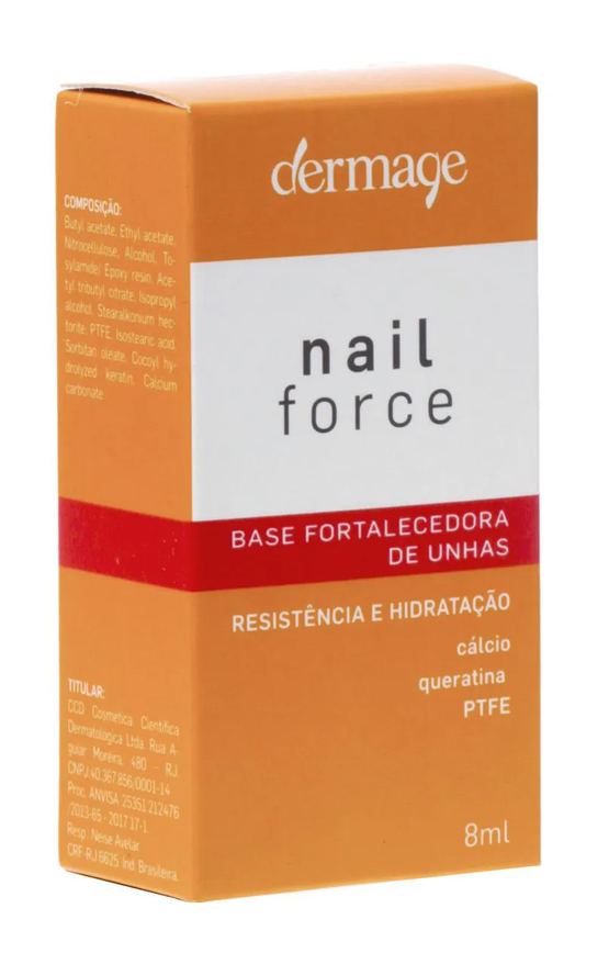 Base Fortalecedora Dermage Nail Force para Unhas com 8ml