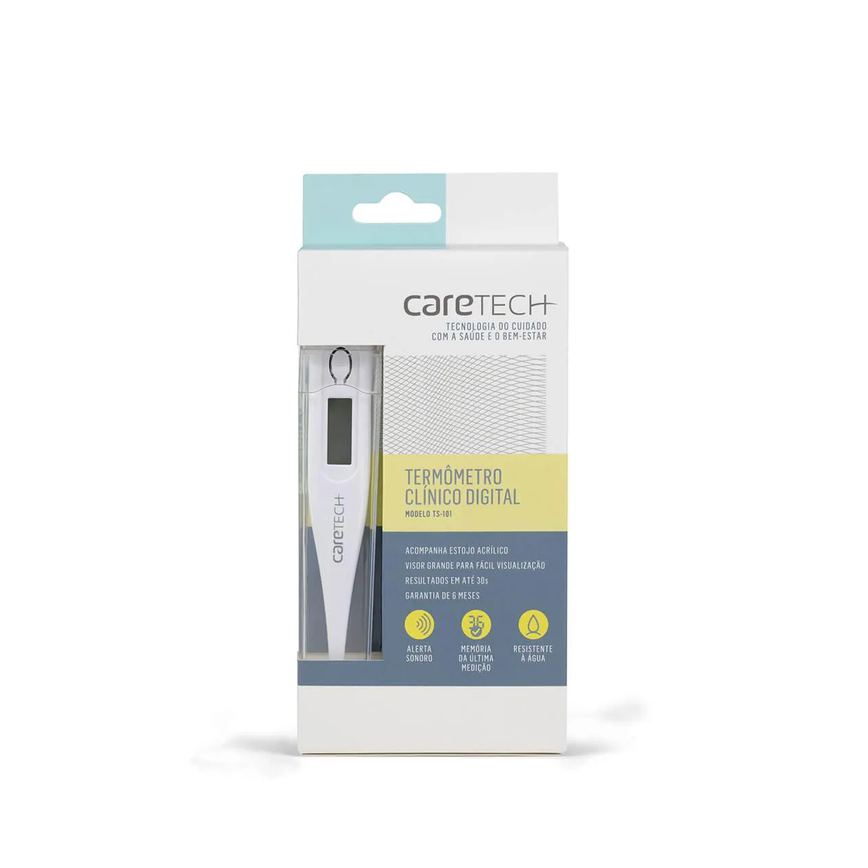 Termômetro Digital Caretech TS-101 Branco 1 Unidade