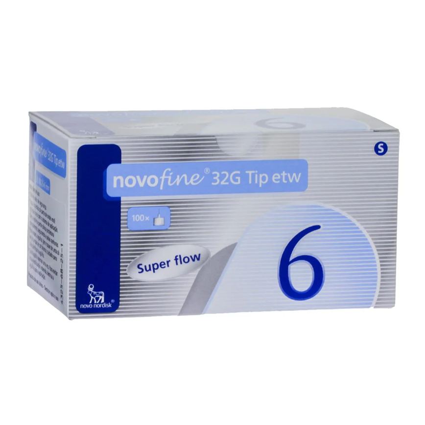 Agulha para Caneta Aplicadora de Insulina Novofine 32G 6mm 100 unidades