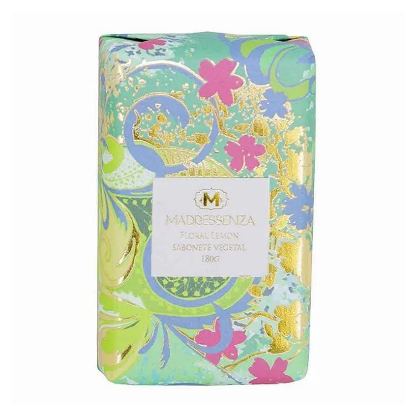 Sabonete vegetal em barra floral lemon madressenza 180g