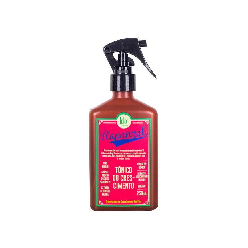 Leave-in Tônico Capilar de Crescimento Lola Cosmetics Rapunzel Cabelos Enfraquecidos E com Queda 250ml