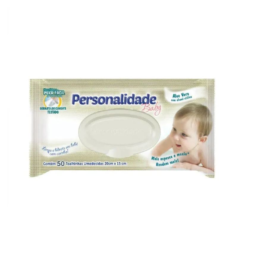 Lenço Umedecido Personalidade Baby 50 unidades