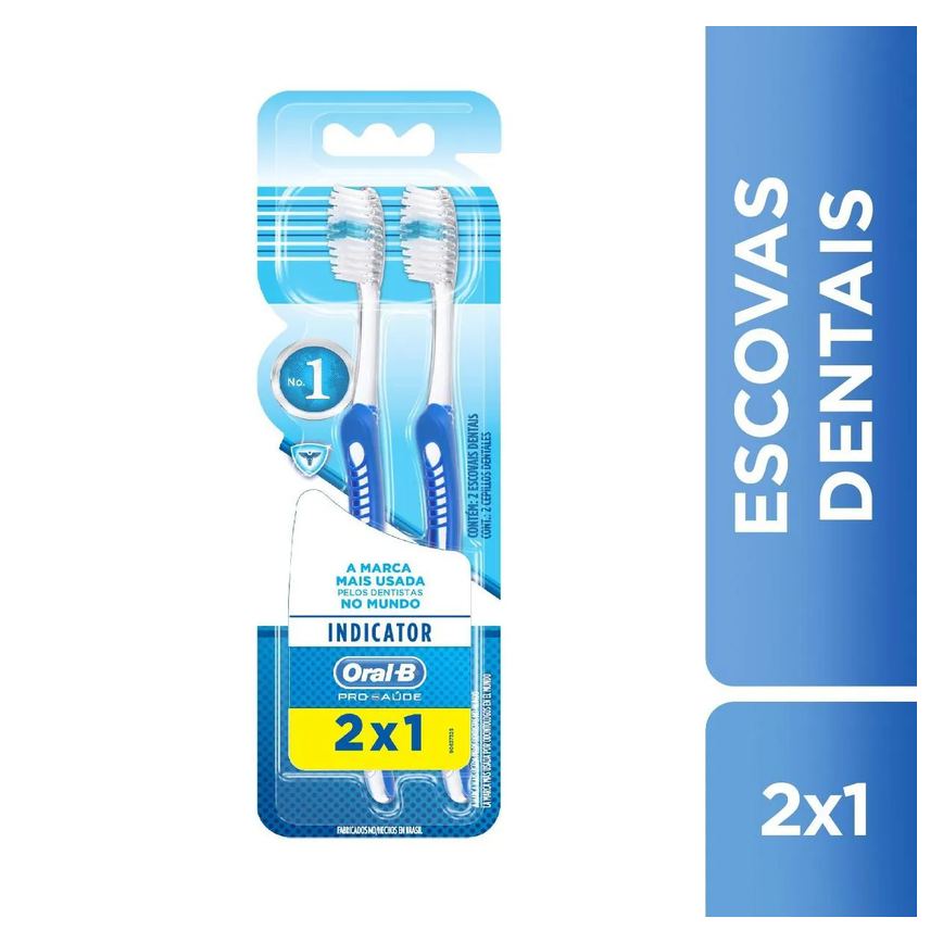 Escova Dental Oral-b Indicator Plus Nº40 - Leve 2 Pague 1 - 2 unidades