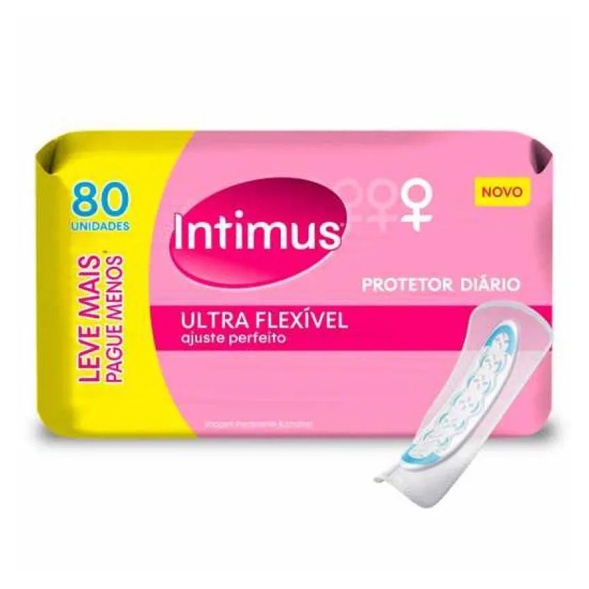 Protetor Diário Intimus Ultra Flexível 80 unidades