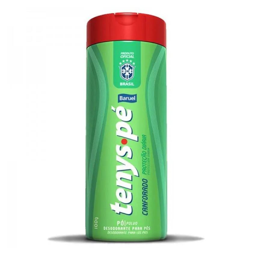 Talco para Pés Baruel Tenys Pé Canforado Antisséptico Proteção Diária Adulto 100g