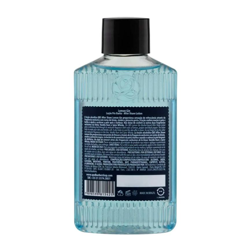 Loção Pós Barba QOD Lemon Gin 100ml