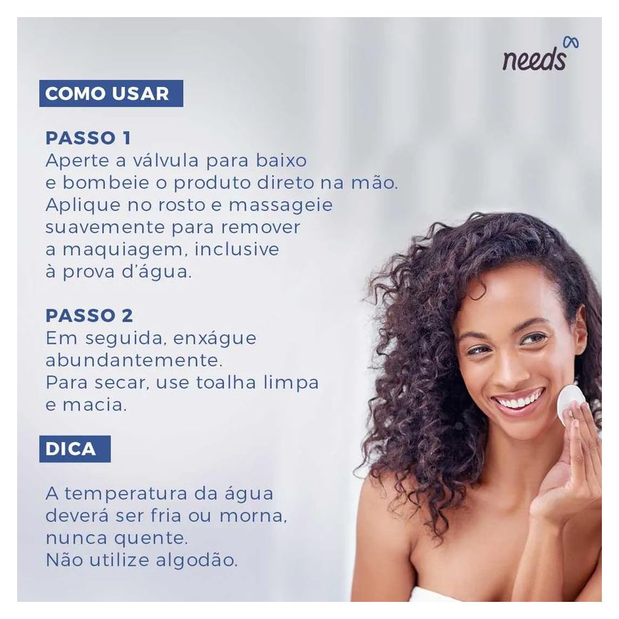 Óleo Demaquilante Needs Hidratação Equilibrada 150ml