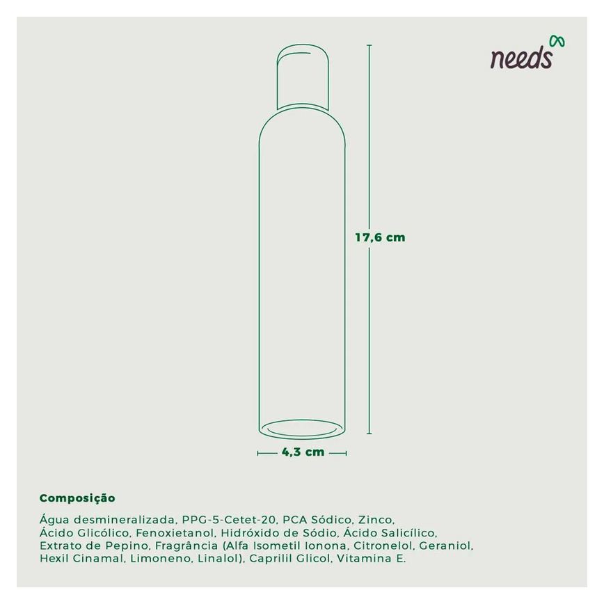 Tônico Adstringente Needs Controle de Oleosidade 200ml
