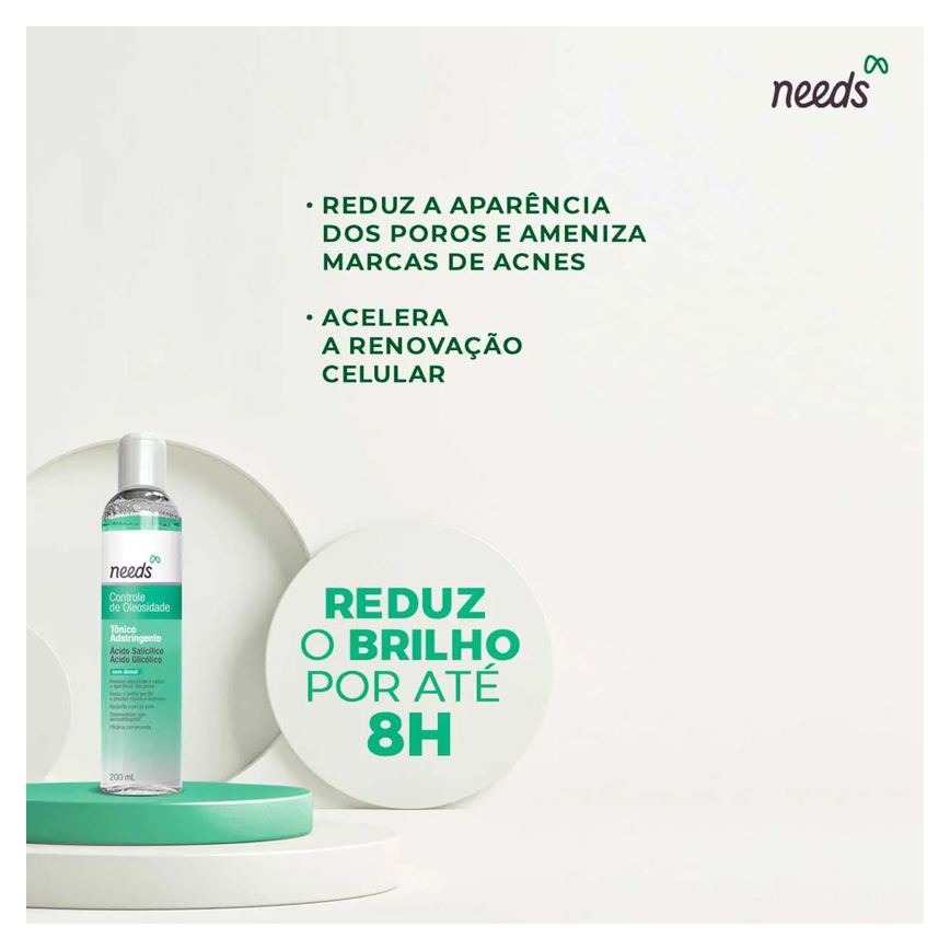 Tônico Adstringente Needs Controle de Oleosidade 200ml