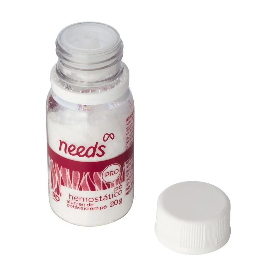 Pó Hemostático Needs PRO Alúmen de Potássio 20g