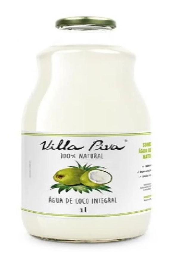 Kit 2x: água de coco natural villa piva 1l