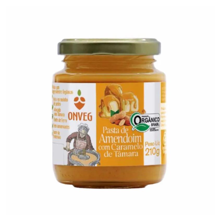 KIT 2X: PASTA DE AMENDOIM COM TâMARA ORGâNICA ONVEG 210G