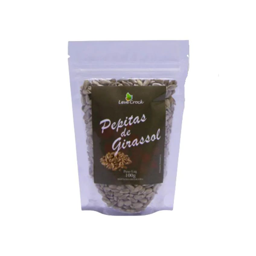 Semente (pepita) de girassol crua leve crock 100g