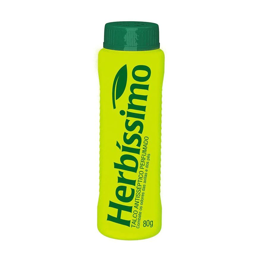 Talco Antisséptico Herbíssimo Perfumado Adulto 80g