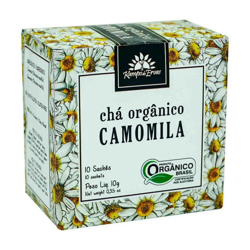 Chá de Camomila Orgânico Kampo de Ervas 10 Sachês