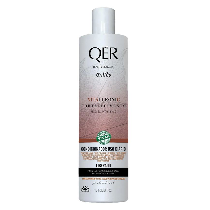 Condicionador fortalecimento vegano vitaluronic qér griffus 1l