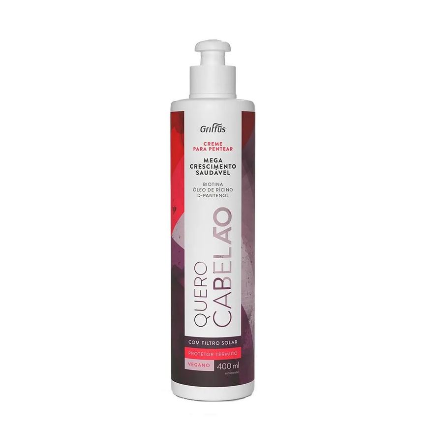 Creme para Pentear Mega Crescimento Saudável Quero Cabelão Griffus 400ml