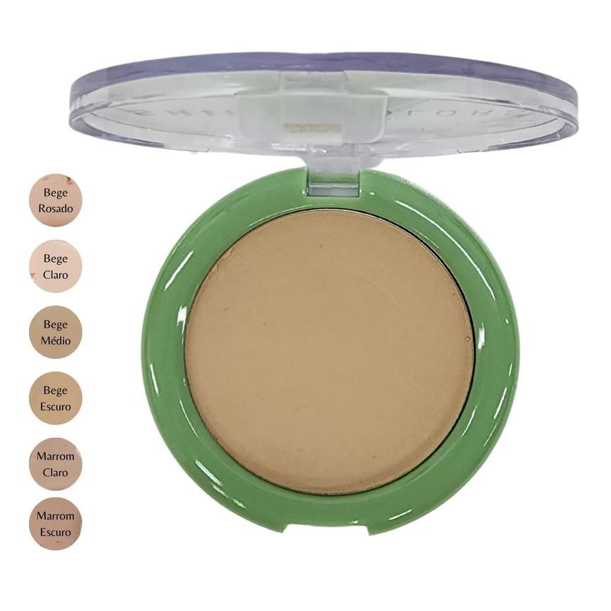 Pó Compacto Bege Médio com Fps 15 Shine Colors Abelha Rainha 10g