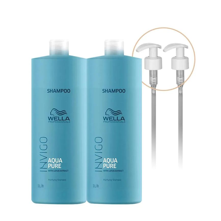 Kit Wella Professionals Invigo Balance Aqua Pure Shampoo e Válvula (4 Produtos)
