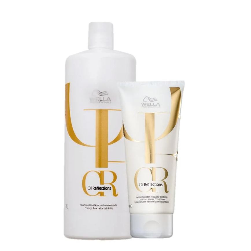 Kit Wella Oil Reflections Todos os Tipos de Cabelos (2 Produtos)