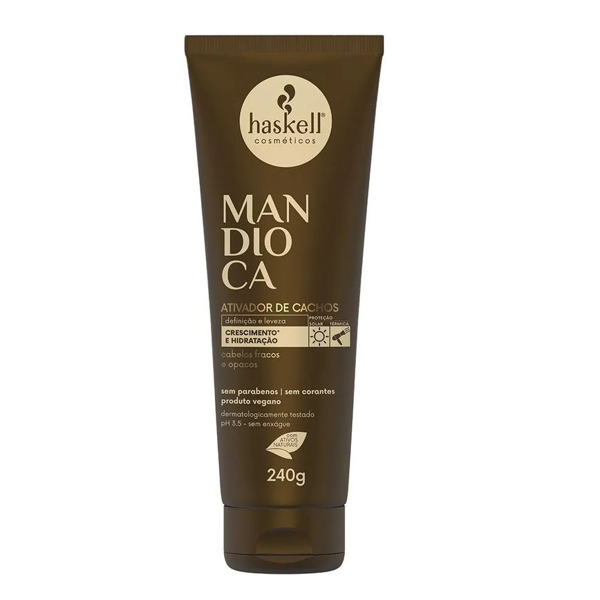 Ativador de Cachos Haskell Ametista Mandioca 240g