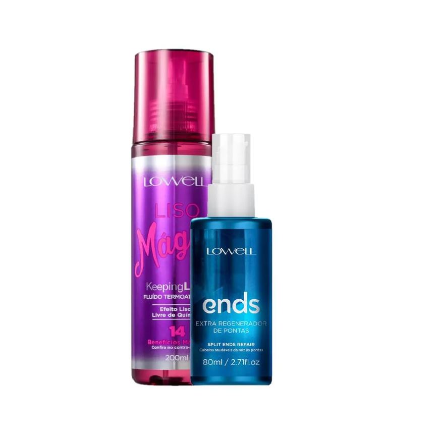 Kit Lowell Liso Magico Fluido Regenerador (2 Produtos)